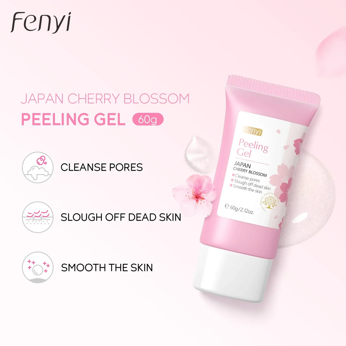 Sakura Face Deep Cleaning Exfoliating Gel Skin Care
