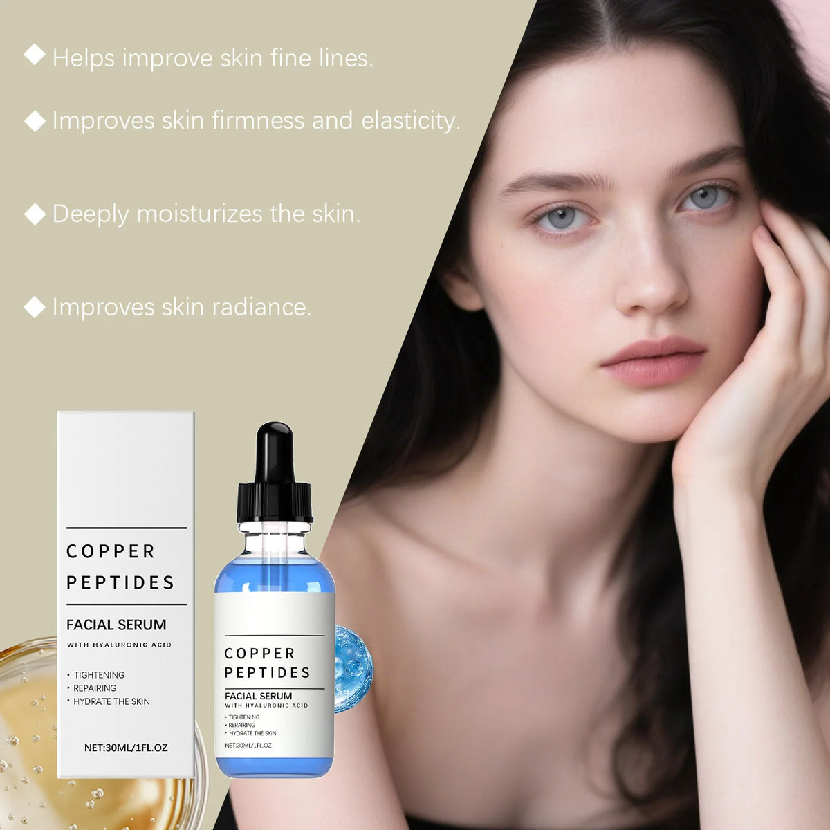 Copper Peptide Face Serum 30ml