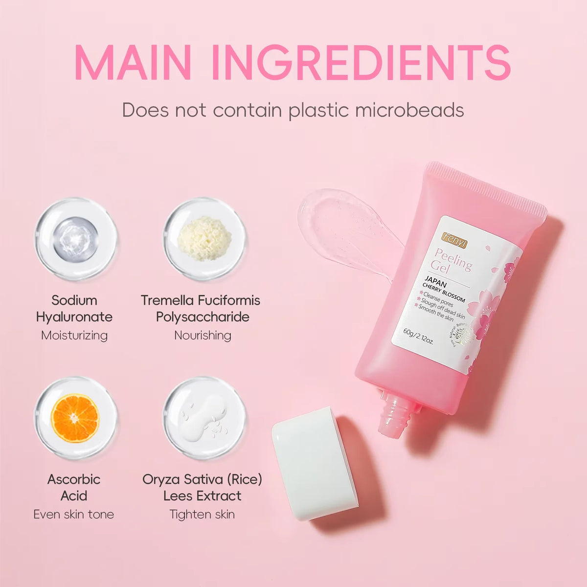 Sakura Face Deep Cleaning Exfoliating Gel Skin Care
