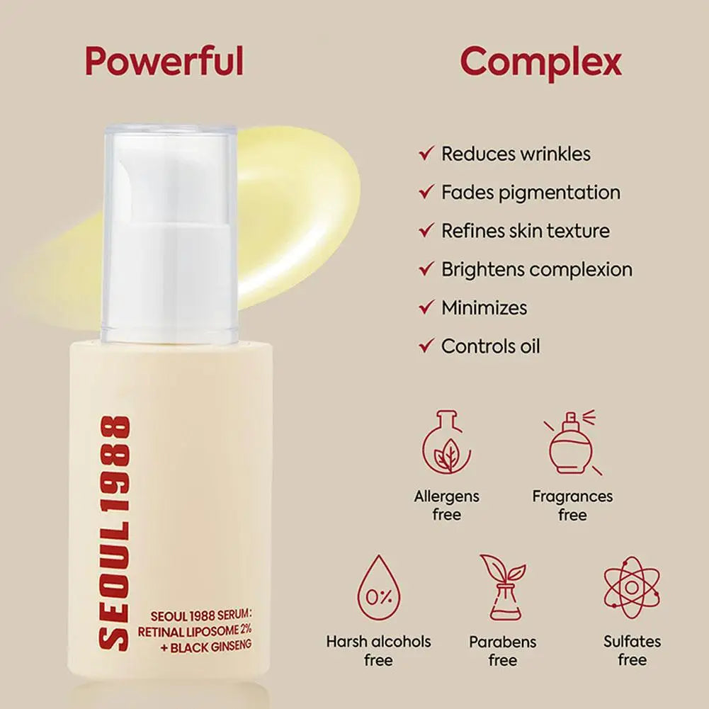 Seoul 1988 Anti-Age Facial Skincare Set Collagen Niacinamide Cream Whitening Moisturizing Non-sticky Natural Skin Care Cosmetic
